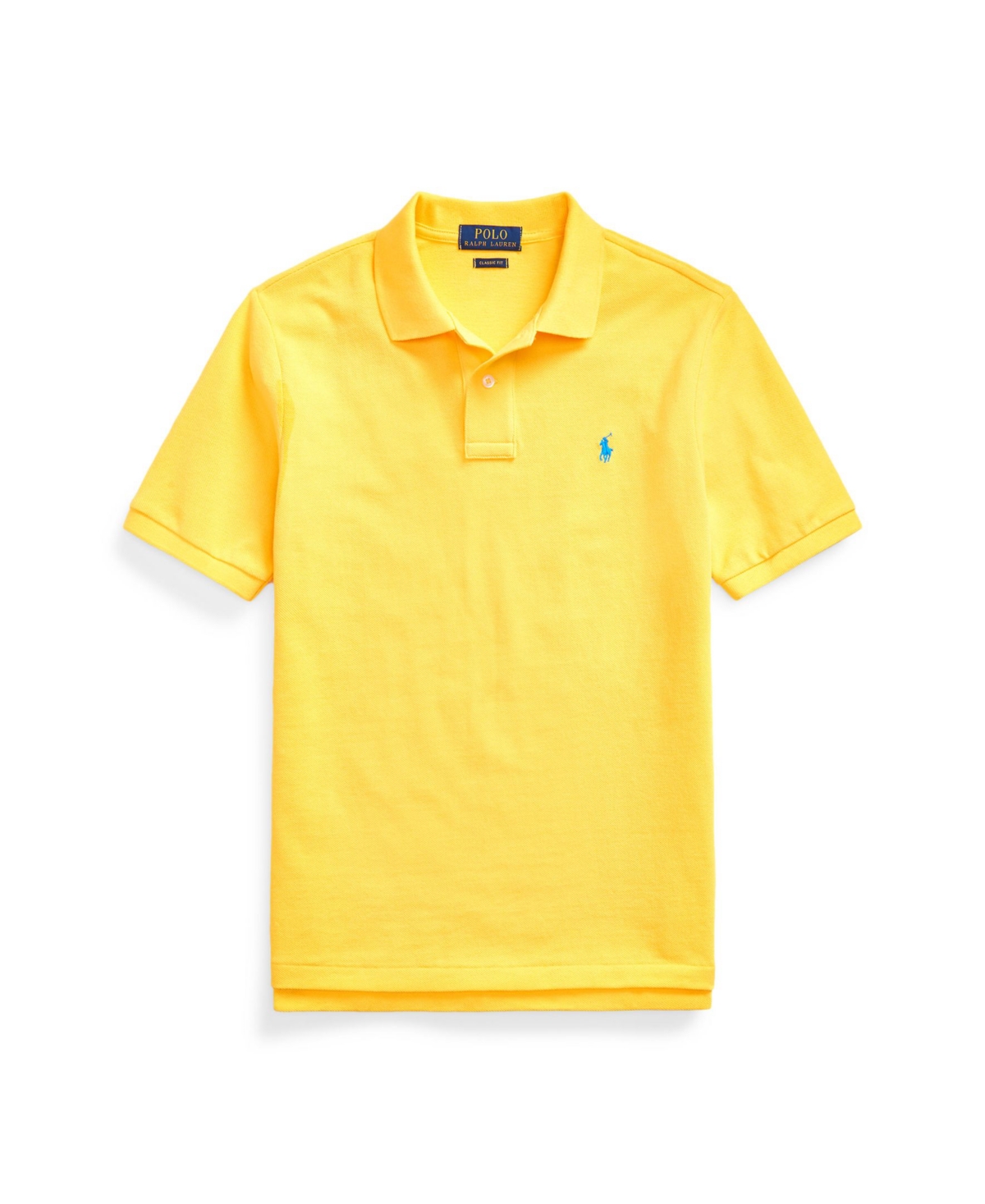 Shop Polo Ralph Lauren Big Boys Cotton Mesh Logo Polo Shirt In Yellowfin