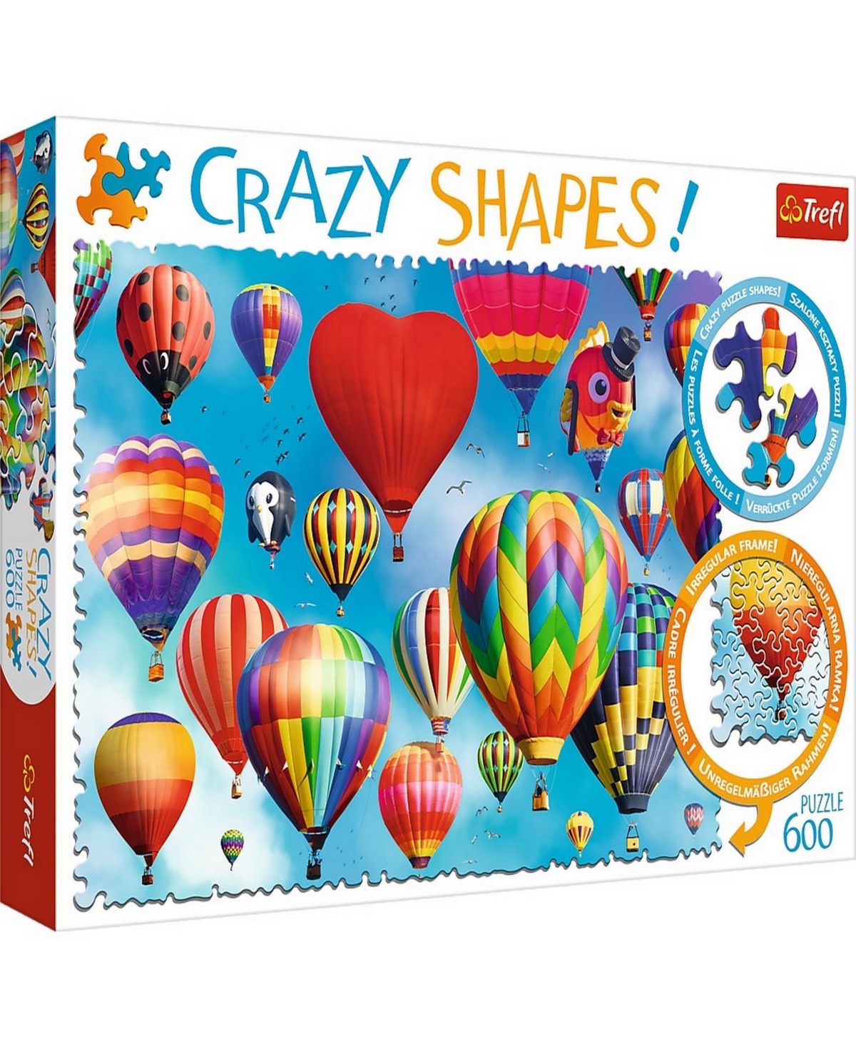 Trefl Crazy Shape Jigsaw Puzzle Colorful Balloons, 600 Pieces In Multicolor