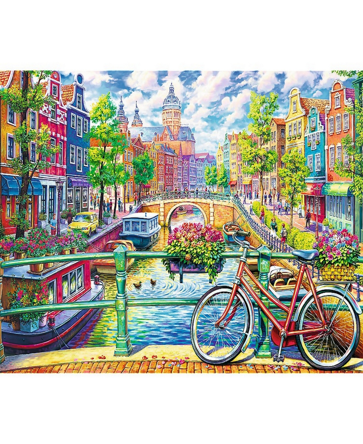 Shop Trefl Jigsaw Puzzle Amsterdam Canal, 1500 Pieces In Multicolor