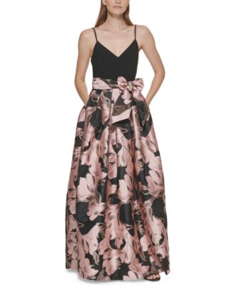 Eliza J Printed Skirt Ball Gown Macy s