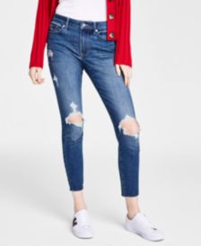 Mid-Rise Skinny Ankle Jeans