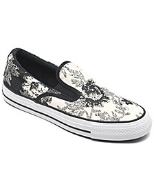 Women's Chuck Taylor All Star Floral Print Slip-On Casual Sneakers from Finish Line