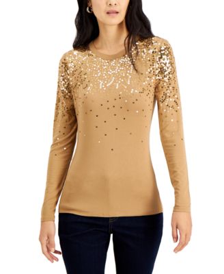 macy's sequin tops