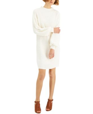 macy's white sweater dress