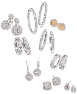 diamond drop earrings macys