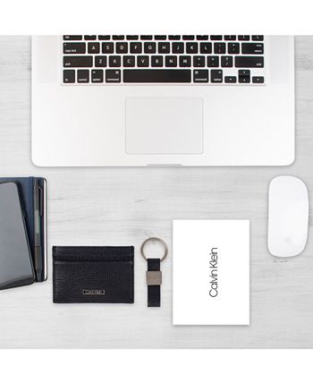 Calvin Klein - Men's Saffiano Card Case with Key Fob