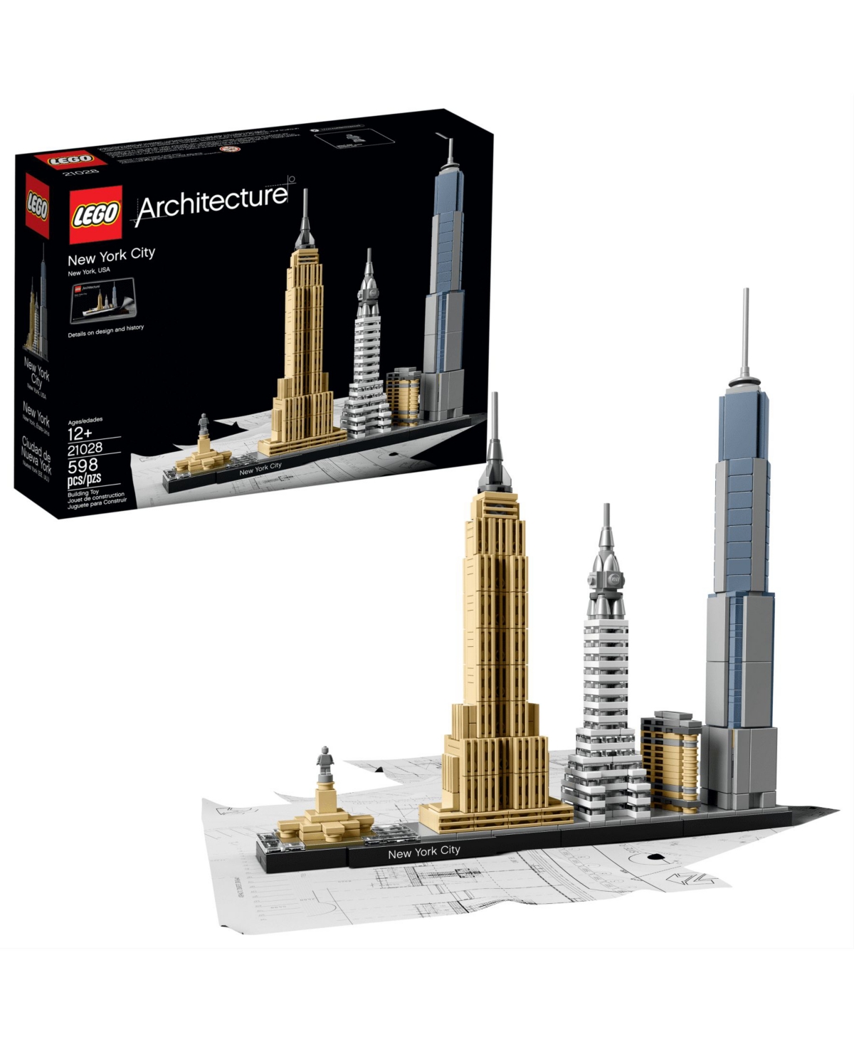 Lego Architecture 21028 New York City Toy Building Set In No Color
