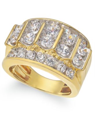 Men's Diamond Elevated Cluster Ring (3 ct. t.w.) in 10k Gold
