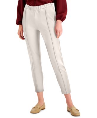 Alfani Petite Solid Seamed Cropped 
