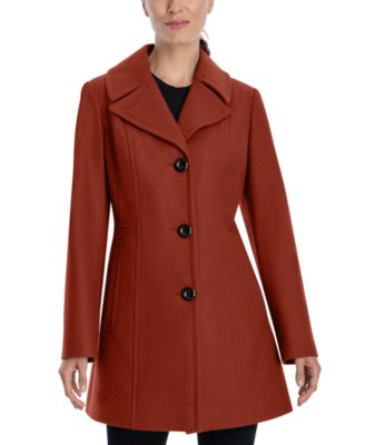 Anne Klein Single Breasted Peacoat Macy s