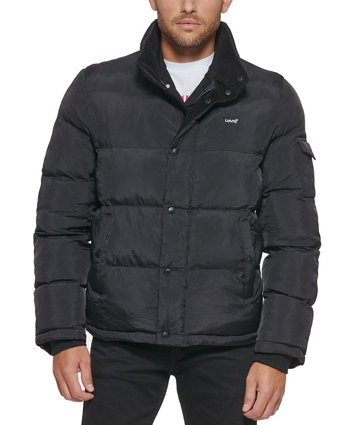 Levi's Men's Stand Collar Quilted Puffer Jacket & Reviews - Coats & Jackets  - Men - Macy's