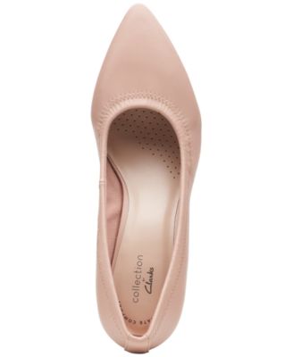 clarks nude pumps