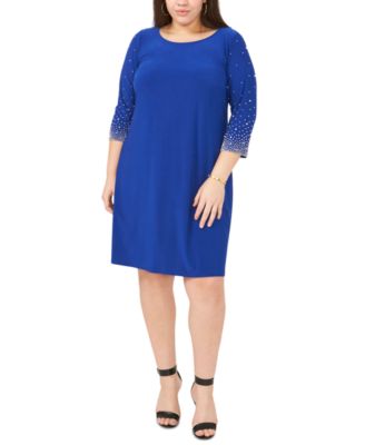MSK Plus Size Faraj Embellished-Sleeve 