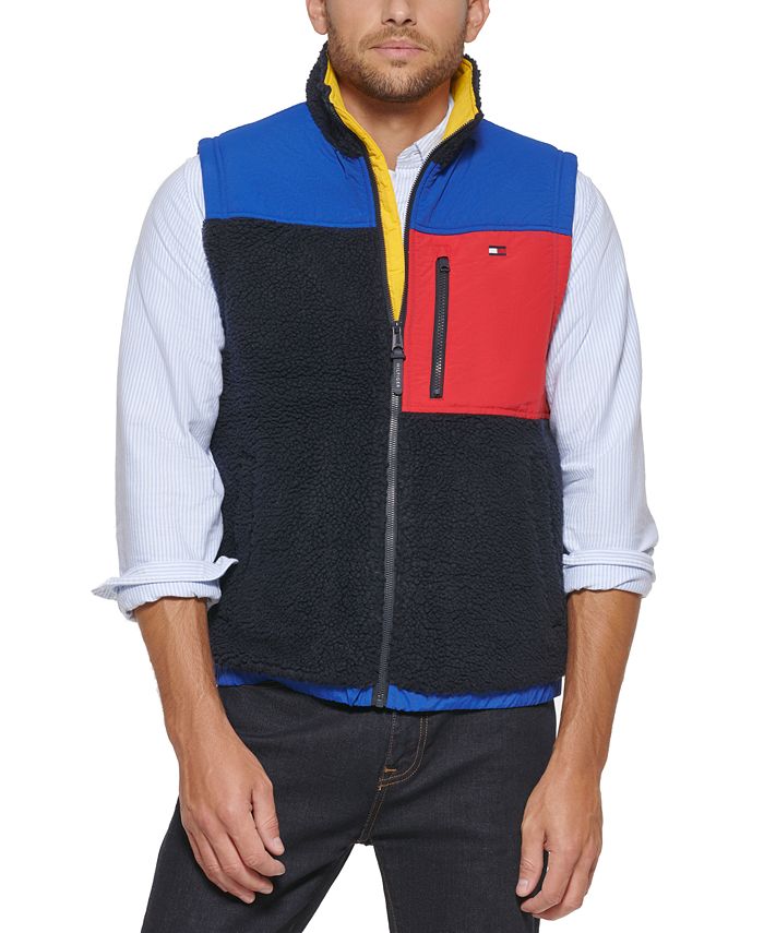 Tommy Men's Colorblock Sherpa Fleece & Reviews - Coats & Jackets - Men - Macy's
