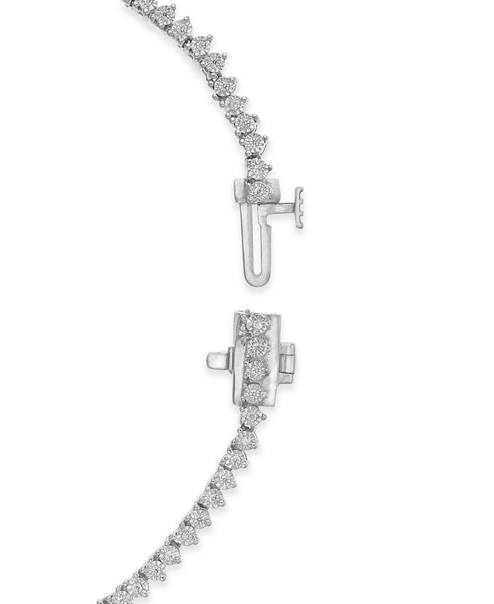 Macy's Diamond Tennis Necklace (3 ct. t.w.) in 14k White Gold or 14k Yellow Gold Macy's