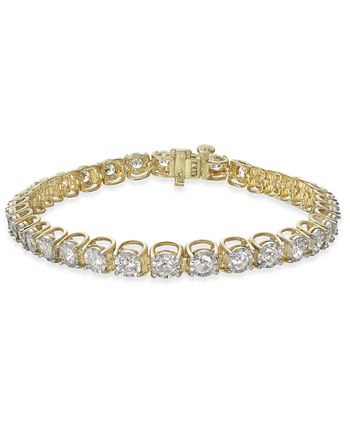 Macy's - Diamond Miracle Tennis Bracelet (3 ct. t.w.) in 14k Gold