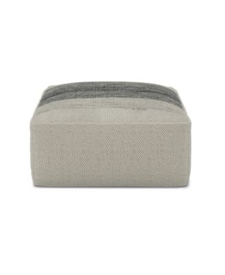 Sabella Square Woven Outdoor and Indoor Pouf