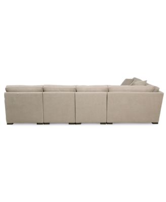 Radley Fabric 6-Piece Chaise Sectional with Wedge