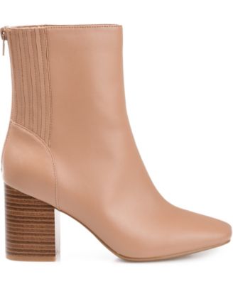 Women's Maize Square Toe Stacked Heel Booties