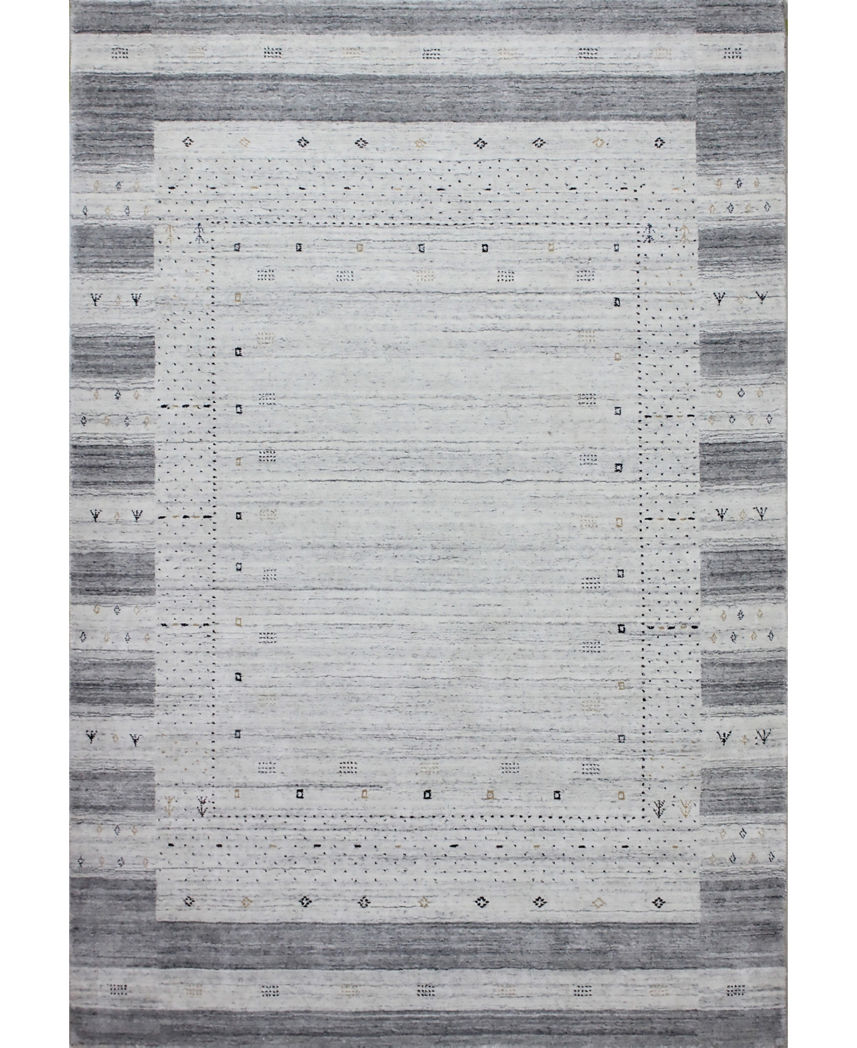 Bb Rugs Decor BLN27 3'6in x 5'6in Area Rug - Silver