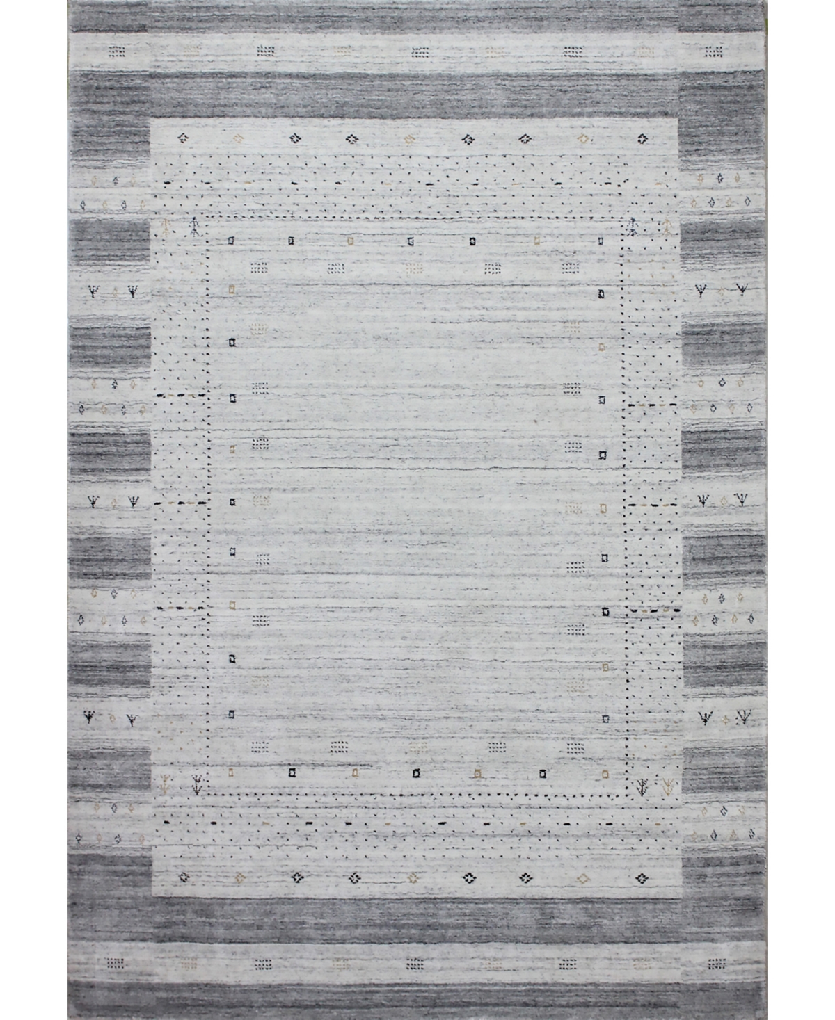 Bb Rugs Decor BLN27 7'9in x 9'9in Area Rug - Silver