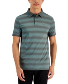 Men's Liquid Touch Gradient Stripe Pima Cotton Polo Shirt 