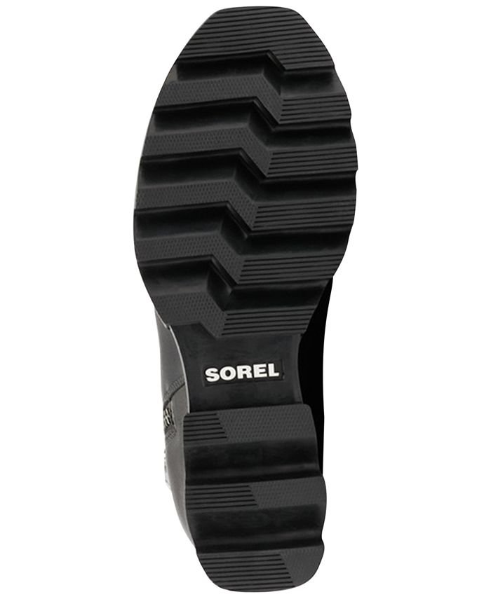 sorel women's joan of arctic lug sole wedge zip booties