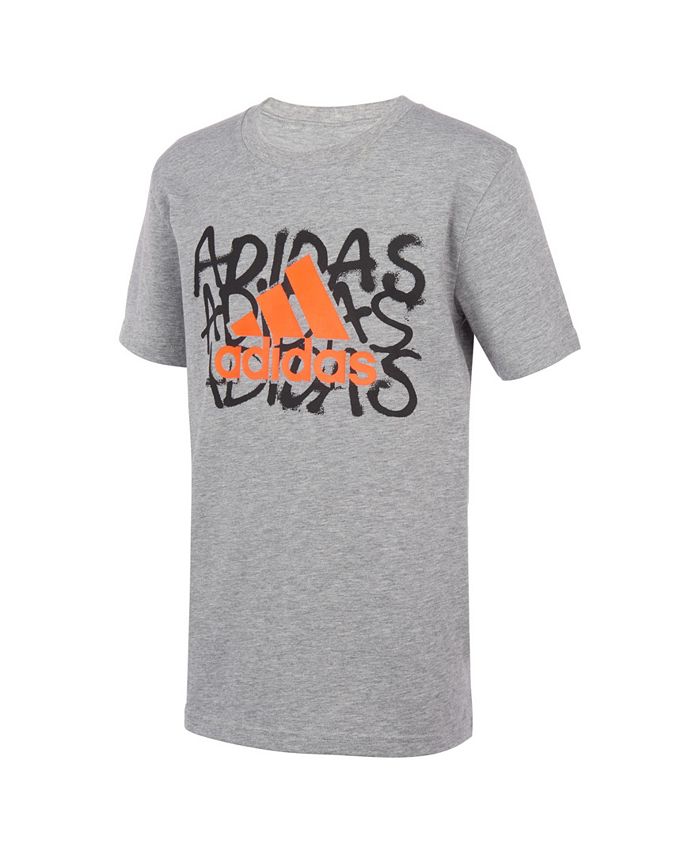 chisme el estudio Elasticidad adidas Little Boys Short Sleeve Graffiti T-shirt - Macy's