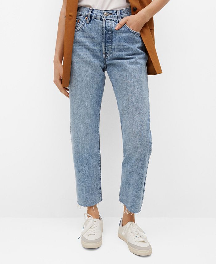 MANGO Women's AnkleLength StraightFit Jeans Macy's