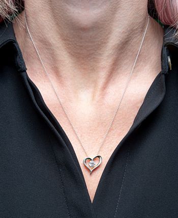 Macy's Diamond Teardrop Pendant Necklace