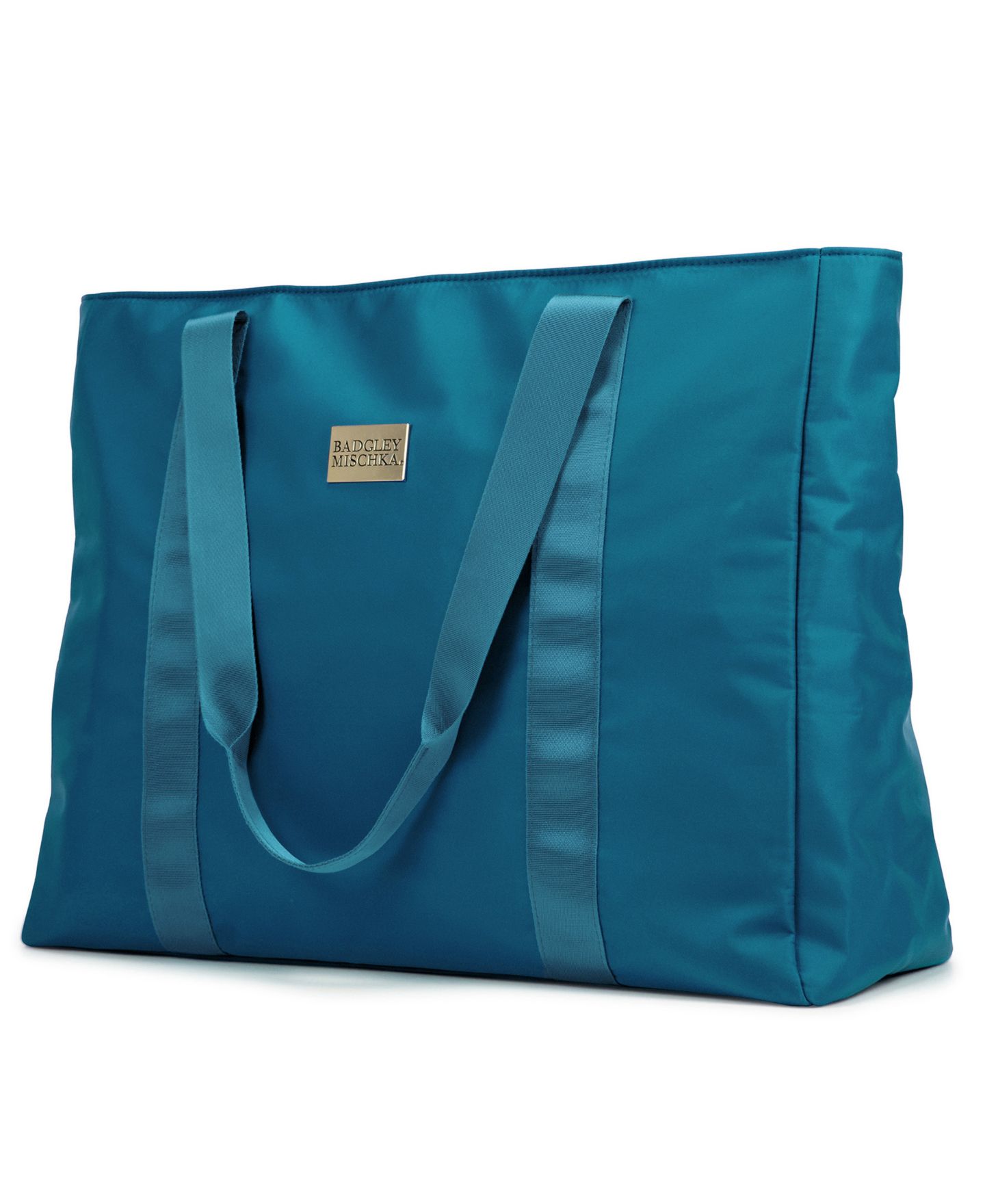 Сумка Badgley Mischka Nylon Travel Tote Weekender, цвет: Аквамариновый — фото 1