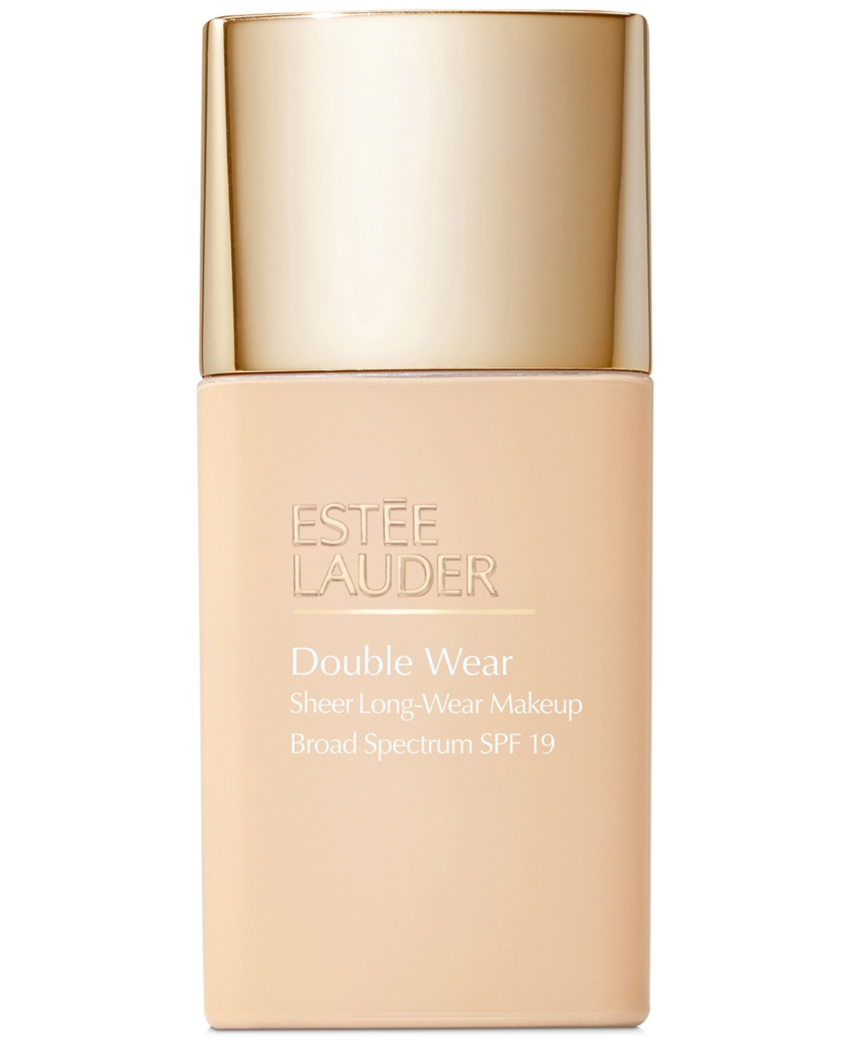 Estée Lauder Double Wear Sheer Long-wear Foundation Spf19, 1 Oz. In N Ivory Nude - Light With Neutral Peach