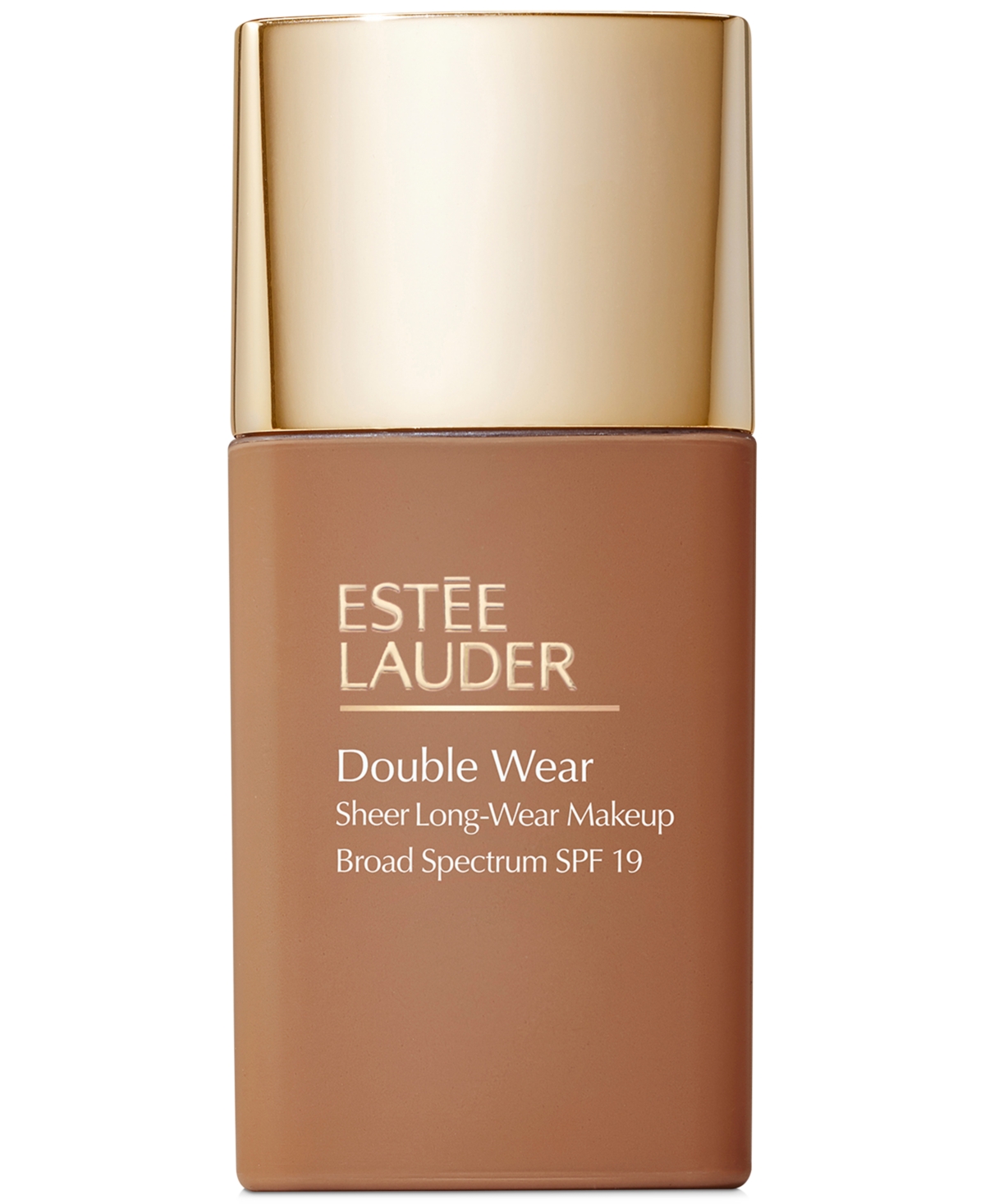 Estée Lauder Double Wear Sheer Long-wear Foundation Spf19, 1 Oz. In N Amber Honey - Deep With Neutral,subtl