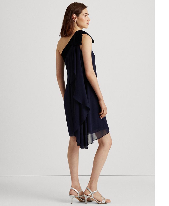 Green velvet dress ralph lauren clearance