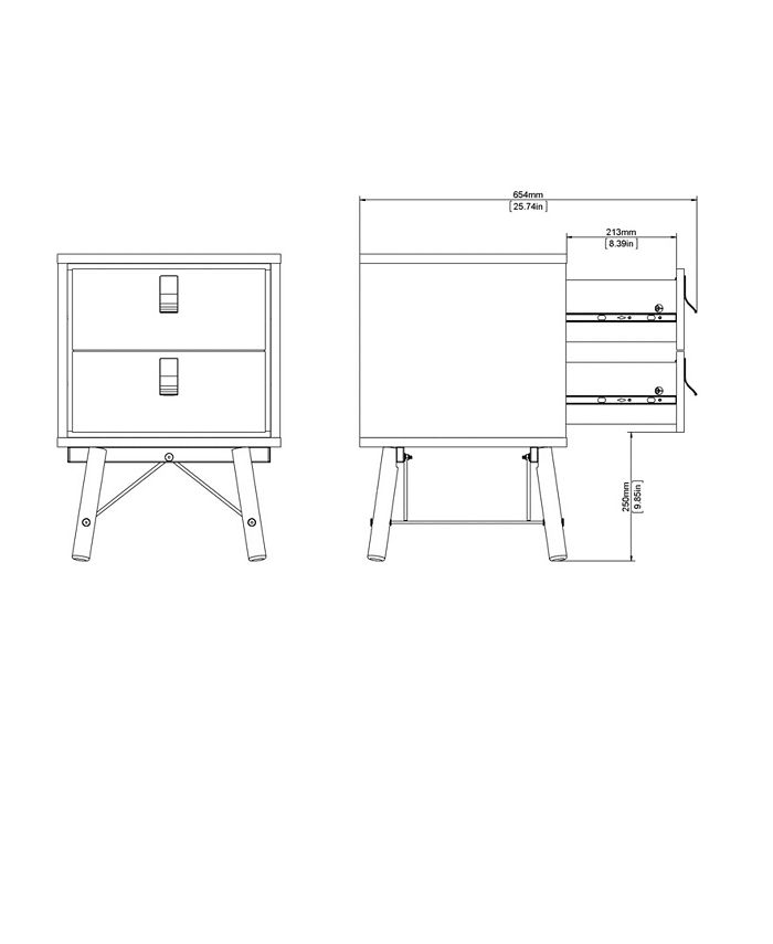 Tvilum 2Drawer Nightstand Macy's