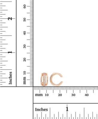 Cubic Zirconia Triple Row Ear Cuffs