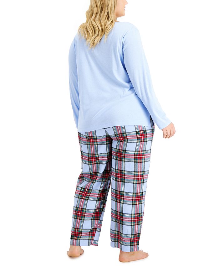 Family Pajamas Matching Women's Plus Size Mix It Tartan Family Pajama