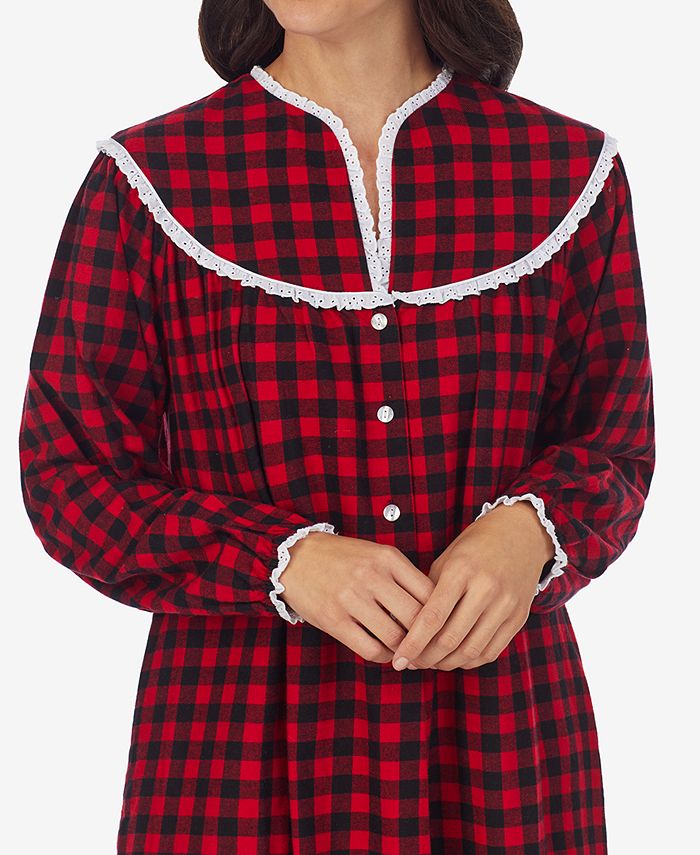 Lanz of Salzburg Cotton LaceTrim Flannel Nightgown Macy's