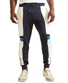 Men's Todd Logo Colorblock Zip-Cuff Jogger Pants