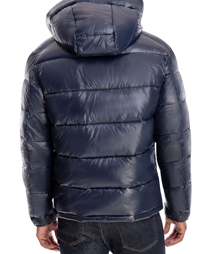 Michael Kors Men's Shiny Hooded Puffer Jacket, Created for Macy's ...