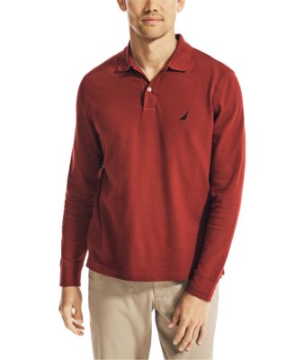 macys mens long sleeve polo shirts