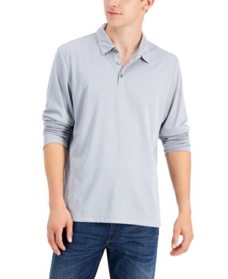 macys mens long sleeve polo shirts