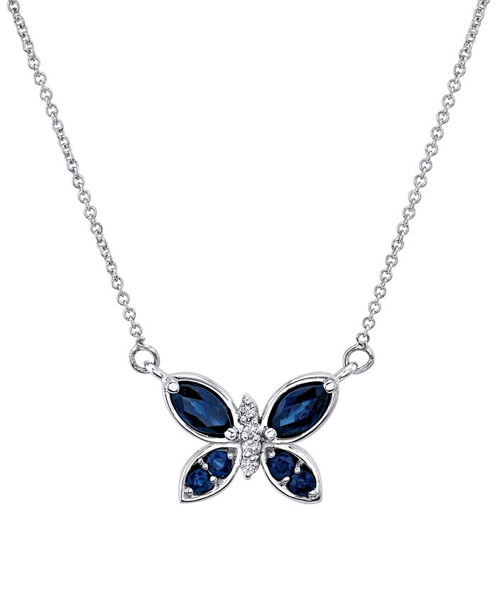 Macy's sapphire necklace on sale