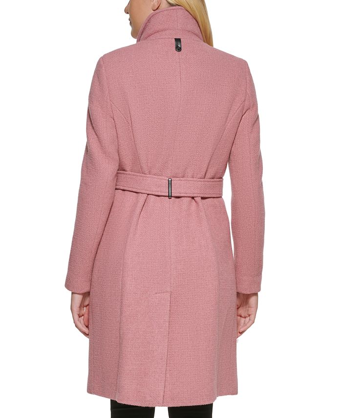 Calvin Klein Women's Belted Wrap Coat, Created for Macy's & Reviews