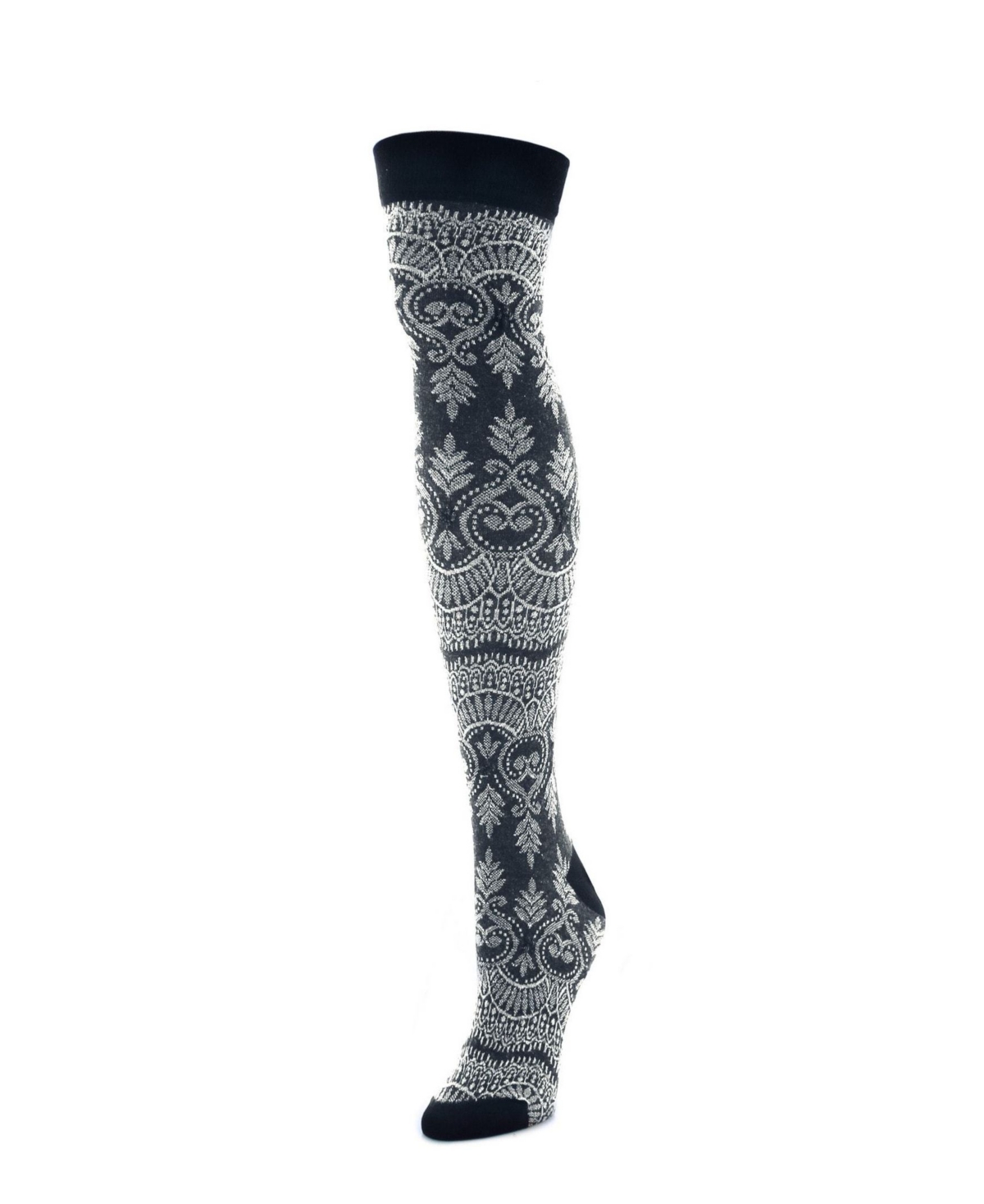 Women's Imperial Leaf Over The Knee Socks - Navy Blazer