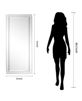 Moderno Beveled Rectangle Wall Mirror, 54" x 24" x 1.18"