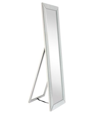 Solid Wood Frame Covered with Beveled Prism Mirror - 64" x 18"