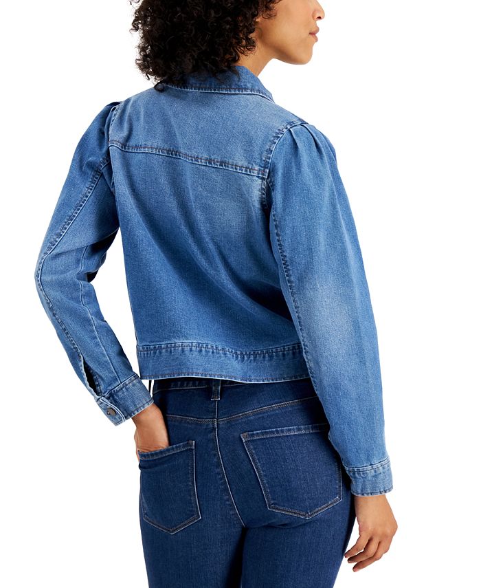 Charter Club Ocean Patch Denim Jacket, Created for Macy's - Macy's