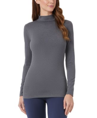 32 Degrees Women's Cozy Heat Extra Warm Base Layer Mock Neck Blue