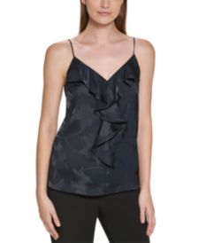 Jacquard Floral Strappy Camisole